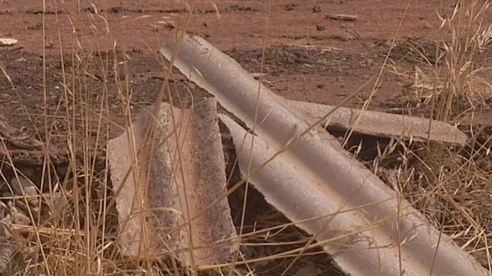 Terowie - asbestos just laying around IMAGE ABC